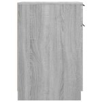 vidaXL Armoire de bureau Sonoma gris 33 5x50x75 cm Bois d'ingénierie