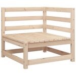 vidaXL Salon de jardin 4 Pièces bois massif de pin