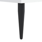 vidaXL Cadre de lit blanc 75x190 cm bois d'ingénierie