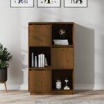 vidaXL Buffet Marron miel 74x35x117 cm Bois massif de pin