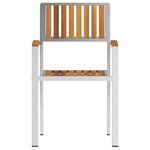 Chaises de jardin empilables vidaXL 8 Pièces 54.5x56x87 cm Bois de teck massif