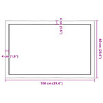 vidaXL Dessus de table bois massif traité bordure assortie