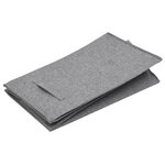 vidaXL Panier à linge pliable Gris 51x34 5x59 cm Tissu en faux lin