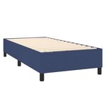 vidaXL Sommier à lattes de lit avec matelas Bleu 80x200 cm Tissu