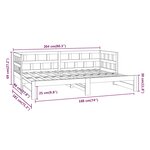 vidaXL Lit coulissant bois massif de pin 2x(90x200) cm
