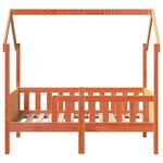 vidaXL Cadre de lit d'enfants forme de maison 80x160cm bois pin massif