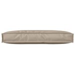 vidaXL Coussin Pallet pour le dos Taupe 80x40x12 cm Tissu Oxford