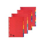 Intercalaires A4+ 5 Positions En Carte Recyclée - Couleurs Assorties - X 20 - Falken