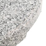 vidaXL Socle de parasol Granite Rond 20 kg