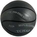 Pièce de monnaie en Argent 5000 Francs g 31.1 (1 oz) Millésime 2024 BLACK MAMBA BASKETBALL SPHERICAL