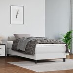 vidaXL Cadre de lit Blanc 80x200 cm Similicuir