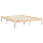vidaXL Cadre de lit avec tête de lit 140x200 cm bois massif