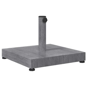 vidaXL Base de parasol extérieur Réglable Aspect bois gris foncé