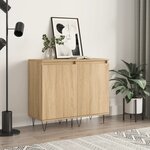 vidaXL Buffets 2 Pièces chêne sonoma 40x35x70 cm bois d'ingénierie