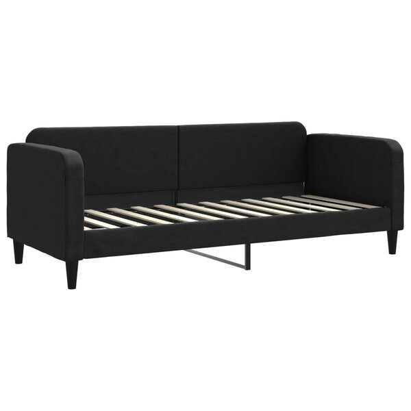 vidaXL Lit de repos noir 80x200 cm tissu