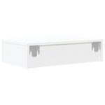 vidaXL Meuble TV avec éclairage LED blanc 60x35x15 5 cm