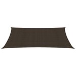 vidaXL Voile d'ombrage 160 g/m² Marron 2 5x5 m PEHD