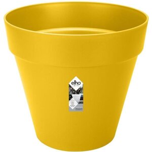 Pot de fleurs Rond LOFT URBAN - Plastique - Percé - Réservoir - Avec roulettes - Ø 50 - Ocre