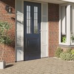 vidaXL Film pour fenêtre dépoli design à rayures 60x1000 cm PVC
