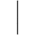 vidaXL Tête de lit métal noir 120 cm