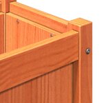 vidaXL Jardinières 2 Pièces cire marron bois de pin massif