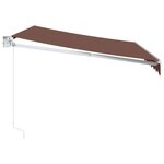 vidaXL Auvent manuel rétractable marron 300x250 cm