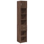 vidaXL Armoire de rangement mince chêne marron 40x42 5x225 cm