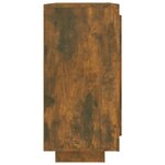 vidaXL Buffet Chêne fumé 92x35x75 cm Bois d'ingénierie