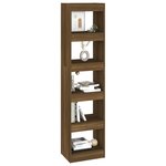 vidaXL Bibliothèque/Séparateur de pièce Chêne Marron 40x30x166 cm