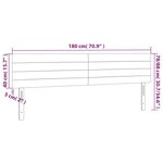 vidaXL Têtes de lit 2 Pièces Gris foncé 90x5x78/88 cm Tissu