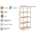 Etagère en kit profondeur 40 cm natura
