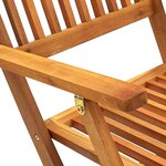 vidaXL Chaises pliables d'extérieur lot de 4 Bois d'acacia solide