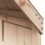 vidaXL Lit superposé et échelle et toit 90x190 cm bois de pin massif