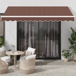 vidaXL Auvent manuel rétractable marron 350x250 cm