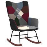 vidaXL Chaise à bascule Patchwork Tissu
