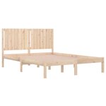 vidaXL Cadre de lit Bois de pin massif 160x200 cm