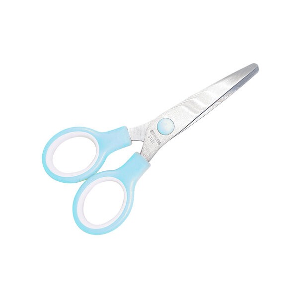 Ciseaux à bouts ronds 13 cm bleu