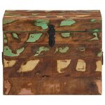 vidaXL Boîtes de rangement Bois massif de récupération