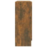 vidaXL Armoire à vitrine Chêne fumé 82 5x30 5x80 cm Bois d'ingénierie