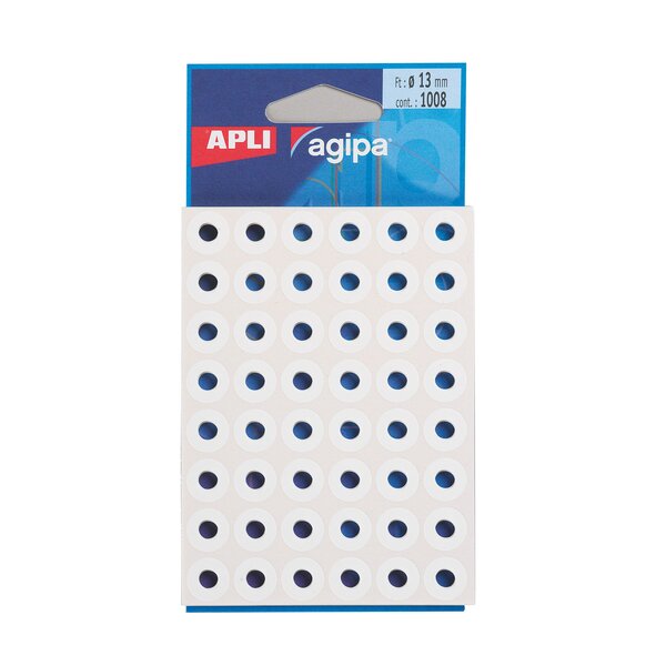 Œillets de renfort agipa - pochette de 1008 - apli