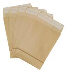 Lot de 100 enveloppes pochettes kraft armé à soufflet marron 280 x 365 + 70 mm