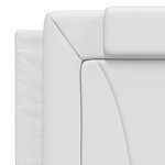 vidaXL Coussin de tête de lit blanc 160 cm similicuir