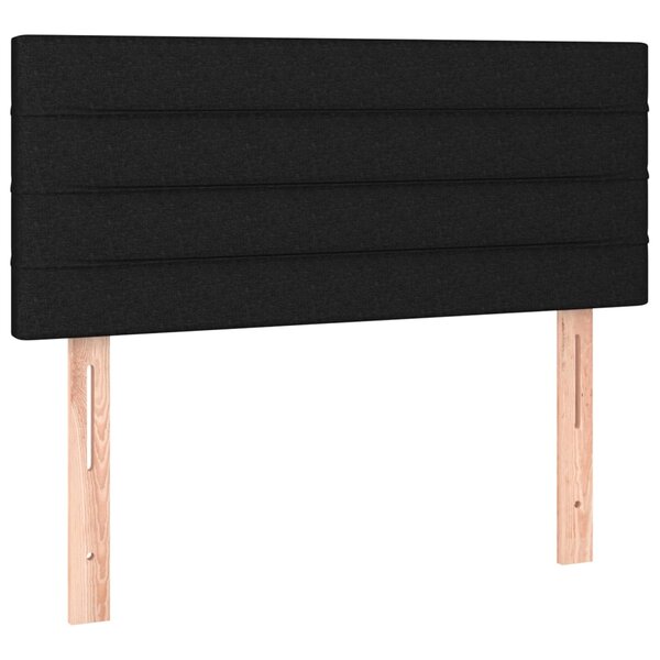 vidaXL Tête de lit Noir 100x5x78/88 cm Tissu