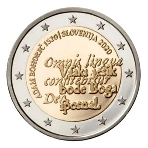 2 euros commémorative Slovénie 2020 - Adam Bohoric.