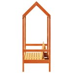 vidaXL Banc avec toit cire marron 117 5x70x176 5 cm bois de pin massif