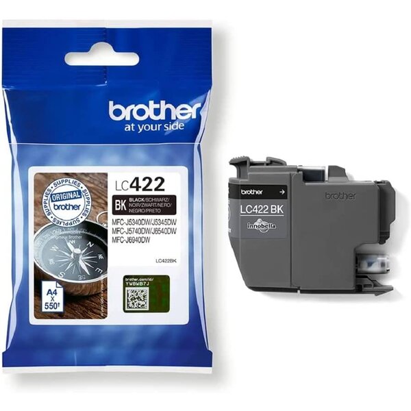 Cartouche d'encre lc422bk noire brother