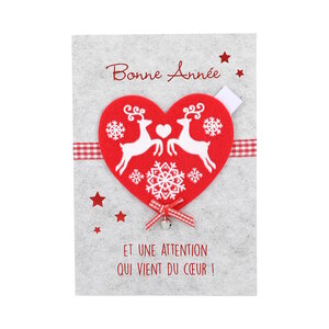 Carte De Voeux - A Étrennes - Bonne Année Une attention Qui Vient Du Coeur !