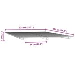 vidaXL Cadre de lit 135x190 cm Bois de pin massif