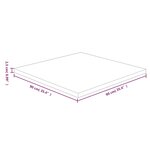 vidaXL Dessus de table carré Marron clair90x90x2 5cm Bois chêne traité