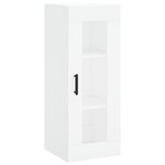 vidaXL Buffet haut Blanc 34 5x34x180 cm Bois d'ingénierie